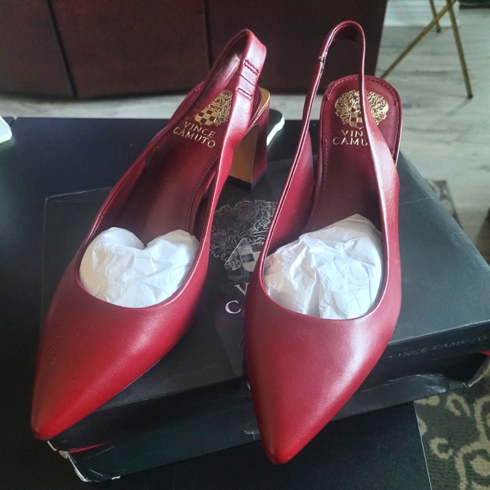 Vince Camuto Women's Red Slingback Heels